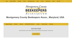 Desktop Screenshot of montgomerycountybeekeepers.com